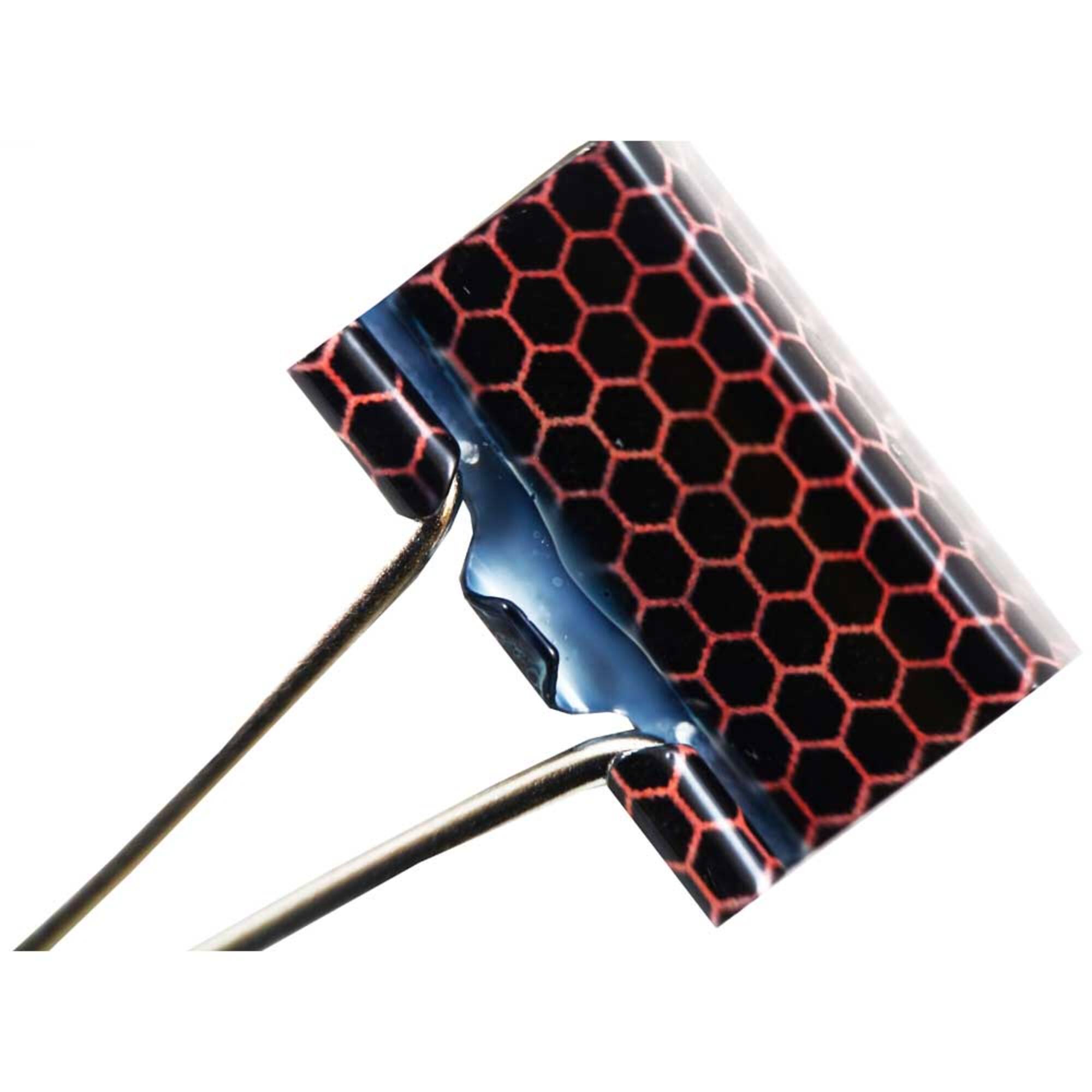 JAM Paper Peach & Blue Honeycomb 19mm Binder Clips, 10ct.